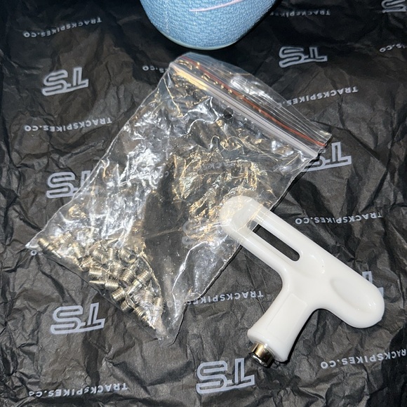 Track spikes US 6.5 blue pink purple white New in box - Picture 10 of 10